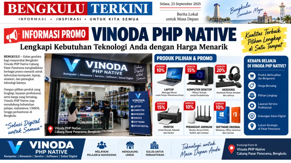 INFORMASI PROMO VINODA PHP NATIVE