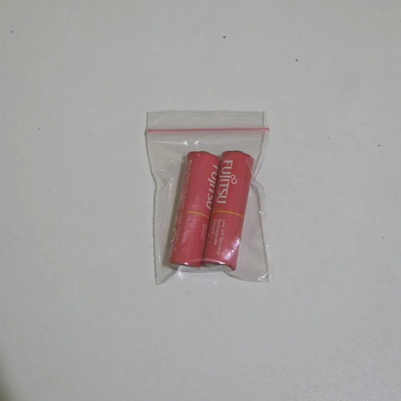 Fujitsu Break In Rechargeable Batteries Baterai Cas Pink 1.2V AA 2pcs